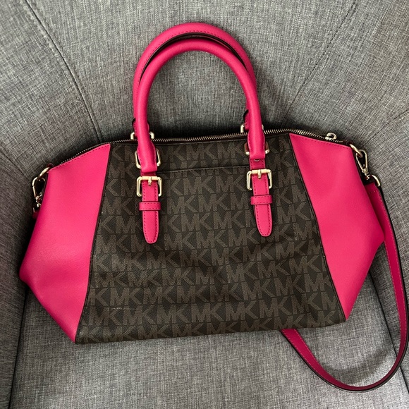 Pink/Brown REAL Micheal Kors handbag! - Picture 2 of 4